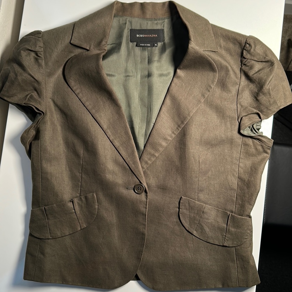 Short sleeve blazer, BCBG Max Azria, Women’s Medium, USED